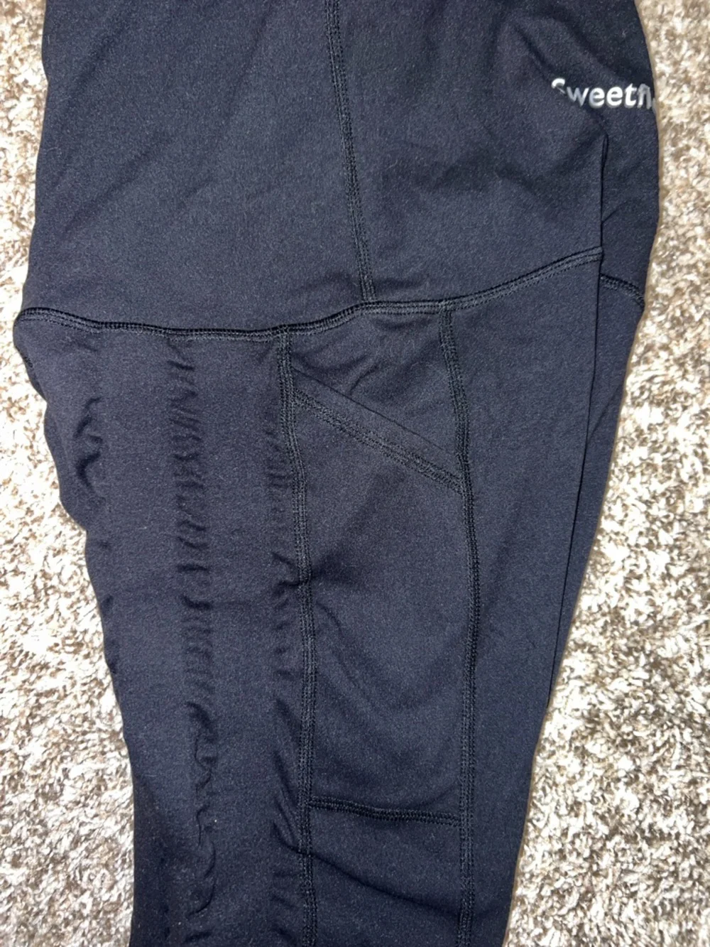 NWT! Sweetflexx Resistance Band Hi Rise Black Full Length Leggings sizes 2, 6, 8 - Picture 7 of 15